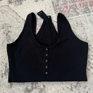 Black tank bodysuit